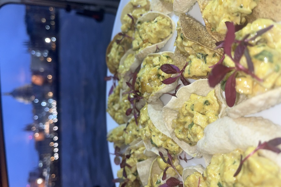 Smoked Chicken Coronation • Poppadom (DF/GF)