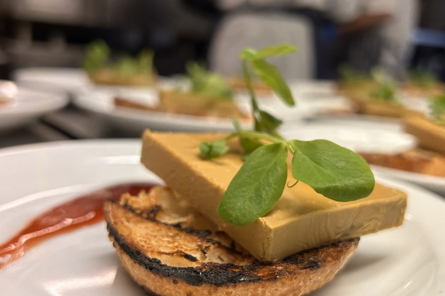 Chicken Liver Parfait • toasted breads • port & cranberry reduction