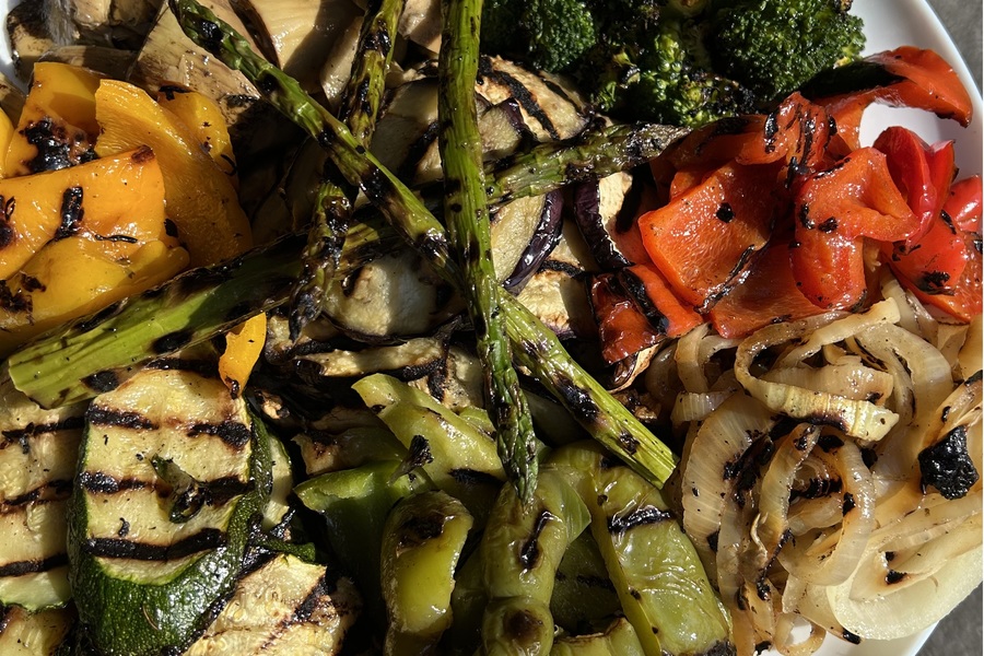 Chargrilled Mediterranean vegetable’s  