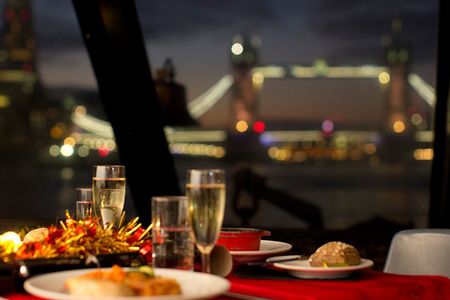 River Thames Christmas Dinner Party